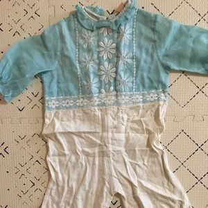 Vintage lace romper